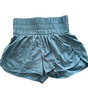 Altar'd State Revival High-waisted Blue Green Athletic Shorts M
